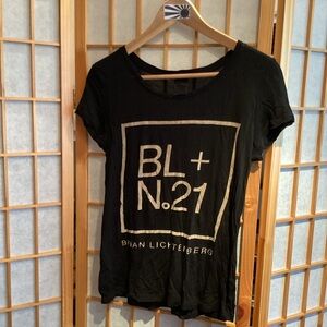 Brian Lichtenberg For Forever 21 "BL + N.21" T-Shirt Women's Size Medium